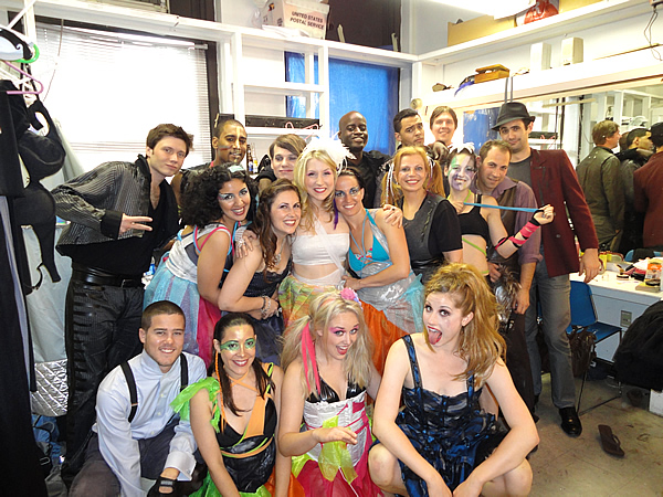 Julie Salzano With Cast Members
