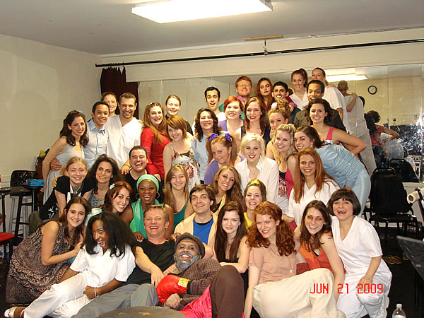 Julie Salzano With Cast Members